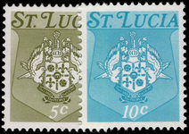 St Lucia 1976 sideways wmk unmounted mint.