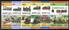 St Lucia 1984 Trains (2nd series) unmounted mint.