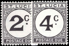 St Lucia 1965 Postage Due unmounted mint.