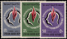 Syria 1963 Human Rights unmounted mint.
