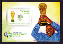 Tanzania 2006 World Cup Football souvenir sheet unmounted mint.