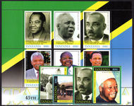 Tanzania 2006 45th Anniversary of Uhuru set including sheetlet unmounted mint.