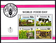Tanzania 1982 World Food Day souvenir sheet unmounted mint.