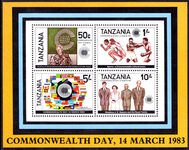 Tanzania 1983 Commonwealth Day souvenir sheet unmounted mint.