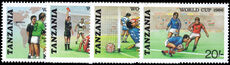 Tanzania 1986 World Cup Football unmounted mint.