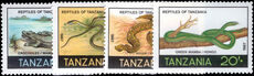 Tanzania 1987 Reptiles unmounted mint.
