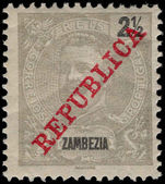 Zambesia 1917 2½r pale grey unmounted mint.