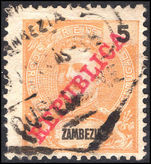 Zambesia 1917 5r orange used.