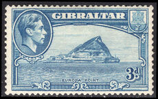 Gibraltar 1938-51 3d perf 13 lightly mounted mint.