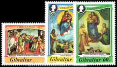 Gibraltar 1983 Christmas. 500th Birth Anniversary of Raphael unmounted mint.