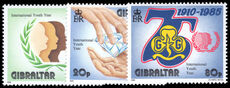 Gibraltar 1985 International Youth Year unmounted mint.