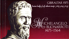 Gibraltar 1975 500th Birth Anniversary of Michelangelo booklet unmounted mint.