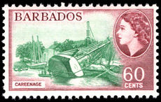 Barbados 1964-65 60c Careenage wmk 12 unmounted mint.