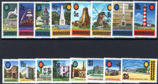 Barbados 1970-71 set chalky paper unmounted mint.