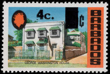 Barbados 1974 4c provisional unmounted mint.