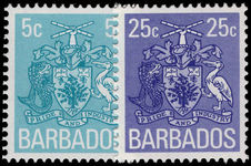 Barbados 1975 Coil Definitives unmounted mint.