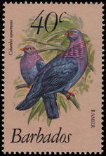 Barbados 1979 40c Red-necked pigeon unmounted mint.