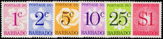 Barbados 1976 Postage Due perf 14 set unmounted mint.