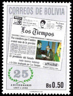Bolivia 1992 Los Tiempos unmounted mint.