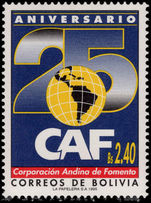 Bolivia 1995 Andean Development Corporation unmounted mint.