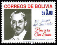 Bolivia 2000 Javier del Granado unmounted mint.