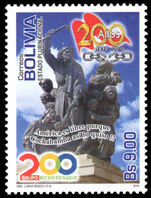 Bolivia 2010 Bicentenary of Latin American Freedom from Colonialism unmounted mint.