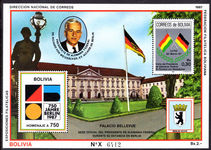 Bolivia 1987 Berlin souvenir sheet unmounted mint.