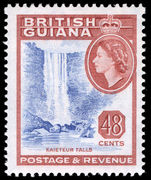 British Guiana 1963-65 48c Kaieteur Falls wmk 12 unmounted mint.
