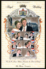 Guyana 2002 Royal Wedding souvenir sheet unmounted mint.