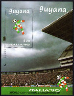 Guyana 1989 World Cup Football Ciao souvenir sheet unmounted mint.