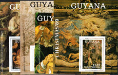Guyana 1989 Christmas souvenir sheetlet set unmounted mint.