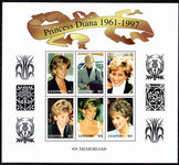 Lesotho 1998 Princess Diana sheetlet unmounted mint.