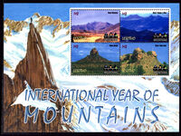 Lesotho 2002 International Year of Mountains sheetlet unmounted mint.