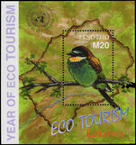 Lesotho 2002 UN Year of Eco Tourism souvenir sheet unmounted mint.