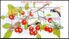 Lesotho 2003 Insects of Southern Africa souvenir sheet unmounted mint.