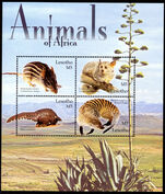 Lesotho 2004 Animals Of Southern Africa souvenir sheet unmounted mint.