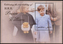 Lesotho 2004 21st Birthday of Prince William souvenir sheet unmounted mint.
