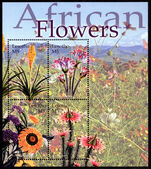 Lesotho 2004 African Flowers souvenir sheet unmounted mint.