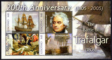 Lesotho 2005 Bicentenary of the Battle of Trafalgar sheetlet unmounted mint.