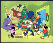 Lesotho 1982 Christmas. The Twelve Days of Christmas. Walt Disney cartoon characters souvenir sheet unmounted mint.