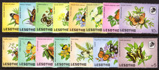 Lesotho 1984 Butterflies set (less 75c) unmounted mint.