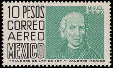 Mexico 1962-75 10p Hidalgo Queretaro ordinary paper wmk multi MEX-MEX photogravure unmounted mint.