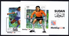 Sudan 1995 World Cup Football souvenir sheet unmounted mint.