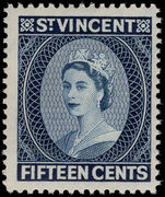 St Vincent 1964-65 15c wmk 12 perf 12½ unmounted mint.