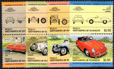 Bequia 1984 Cars unmounted mint.
