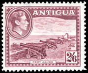 Antigua 1938-51 2s6d maroon lightly mounted mint.