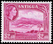 Antigua 1953-62 $2.40 Nelson's Dockyard Script CA unmounted mint.