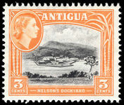 Antigua 1963-65 3c Nelsons Dockyard unmounted mint.