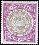 Antigua 1903-07 2s6d grey-black and purple Crown CC lightly mounted mint.