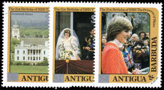 Antigua 1984 21st Birthday of Princess of Wales Silver overprint unmounted mint.